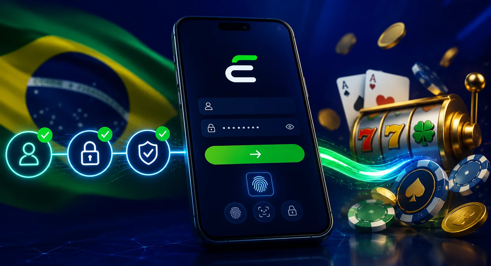 Esportes da Sorte login screen example for Brazilian users