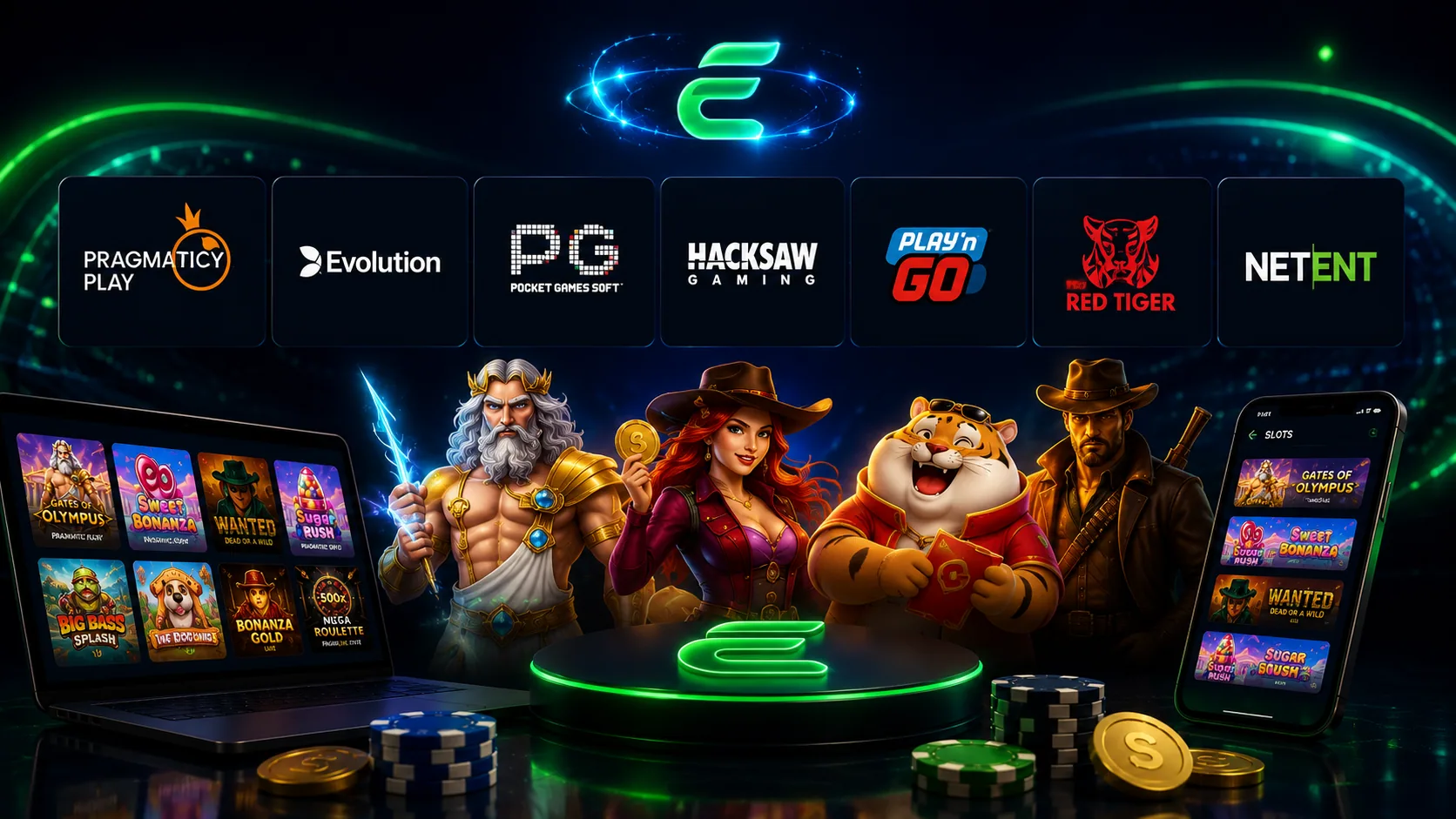 Catálogo de provedores de jogos do cassino Esportes da Sorte